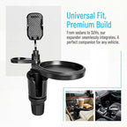 Car Cup Holder Tray, 4-in-1 Vehicle Drink Holder Expander Adapter with Phone Holder & Food Tray Table, Auto Center Console Cupholder Eating Table Organizer, Universal Fit (Carbon Fiber) - Image 6