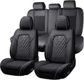 Fit for Toyota Sienna Limited Seat Covers 2014-2026, Nappa Leather, 360° Full Protection, Thick Padding & Memory Foam, Waterproof & Stain-Resistant Car Seat Cover (Standard 5 Seats,Black) by Unknown