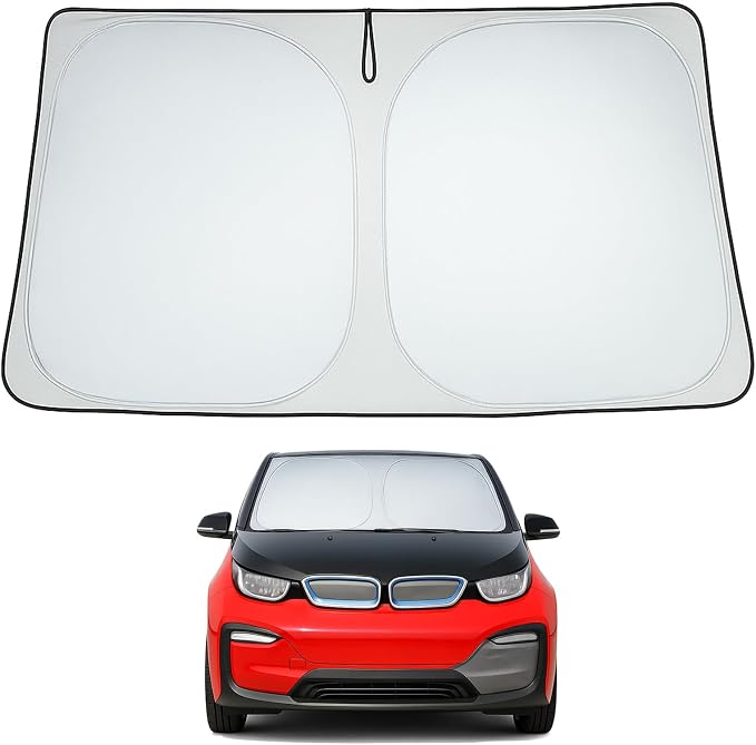 Proadsy Custom Fit 2013-2018 BMW 3 Series Windshield Sun Shade, Blocks Heat | 240T Heat Shield, Drops Temp 54°F, Blocks 99% UV, Prevents Dashboard Cracking, Summer Parking & Beach Trips, Easy Twist-Fold by Proadsy