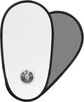 1 Pack Silver Coated Car Window Shades for Baby - Rotatable Sun Visor for Side Windows, UV Reflective Mesh Sun Blocker, Fits Front & Rear Windows, with Suction Cups by PUMHUBO