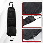 2PCS Car Seat Side Organizer, Seat Side Storage Pocket, Multifunctional Mesh Net Pocket, Car Multi-Pockets Backseat Organizer Side Hanging Bag for Storage Coins, Cell Phones (Black, 2PCS) - Image 5