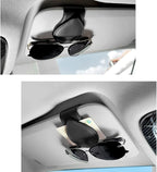 OFBAND Magnetic Sunglass Holder for Car Visor,PU Leather Car Sunglass Holder Organizes Glasses Tickets Cards & Keeps Car Tidy,Universal Car Accessories Interior (Red) - Image 6
