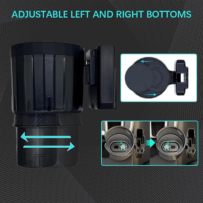 Adjustable Large Cup Holder Adapter, Universal Storage Expander Big Cup Holder Change Organizer for Most Vehicles - Image 4