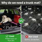 Car Trunk Mat for SUV, 31"x47" Cute Faith Butterfly Cargo Liner Protector | All Weather Universal Cargo Liners for Dogs, Car Accessory for SUVs/Sedan/Wagons, Durable Non-Slip Washable Rear Cargo Mat - Image 4