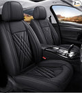 Custom Car Seat Covers Fit for Wrangler JL JK Rubicon Sahara Grand Cherokee L Cherokee Compass Renegade Gladiator Wagoneer Liberty Commander Grand Cherokee SRT (Black) by AiducreaonPersonalizedcustom