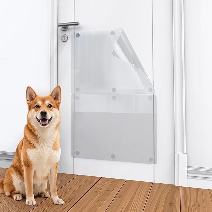 Door Protector for Dog and cat,Flexible Door Guard Cover，Custom-Cut Door Shield for Pets to Protect Your Door & Wall Size 43'' x 16'' (1, 43'' x 16'') by CHAGOL