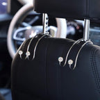 SAVORI Auto Hooks Bling Car Hangers Organizer Seat Headrest Hooks Strong and Durable Backseat Hanger Storage Universal for SUV Truck Vehicle 2 Pack (AB) - Image 3
