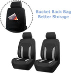 Bittwee Car Seat Covers Full Set, Breathable Automotive Front Seat Headrest Covers, Waterproof Comfortable Vehicle Seat Headrest Protection Accessories, Universal Fit (Gray) - Image 4