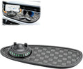 Multifunctional Car Anti-Slip Mat, 360° Rotatable Car Anti Slip Mat Phone Holder, Universal Dashboard Pad with Temporary Parking Number, Dashboard Accessories for Sunglass Chapstick (Black Gray) by Unknown