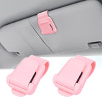 BFXM 2Pcs Sunglass Holder for Car Visor | Sunglasses Visor Clip for Car, Trucks, SUVs (Pink) by BFXM