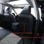 coverdream Corolla Waterproof Leather Seat Covers Custom Fit for 2023 2024 2025 Toyota Corolla Hybrid LE Seat Covers,Full Coverage,Airbag Compatible Car Seat Protector(Full Set,Black/Gray) - Image 4