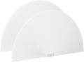 Myshade Arch Window Shades Half Circle Light Filtering Cellular Shades Cordless No Drill Blinds for Windows Half Moon Honeycomb Fabric No Tools Shades Easy Install (2PCS White 72" W X 36" H) by MYSHADE