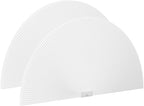 Myshade Arch Window Shades Half Circle Light Filtering Cellular Shades Cordless No Drill Blinds for Windows Half Moon Honeycomb Fabric No Tools Shades Easy Install (2PCS White 72" W X 36" H) by MYSHADE
