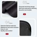 Car Backseat Organizer with Foldable Table Tray, 6 Storage Pocket Vehicle Seat Back Protector Kick Mat with Touch Screen Phone Holder, Auto Seat Organizer for Travel, Universal Fit (Grey) - Image 5