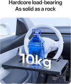 Steering Wheel Tray, Carbon Fiber 2-in-1 Car Tray & Seat Gap Filler, Car Desk, Car Laptop Desk, Car Desk for Laptop, Food Tray for Car, Steering Wheel Desk, Car Table, Universal Car Tray Organizer - Image 8