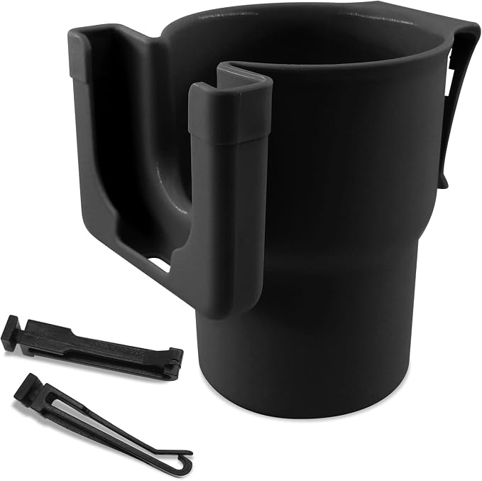 Car Cup Holder Expander, Cup Holder for Car, 2-in-1 Mobile Phone Drink Adapter, Auto Interior Accessories Multifunction Auto Seat Back and Armrest Box Storage Device for Most Vehicles (Black) by Unknown