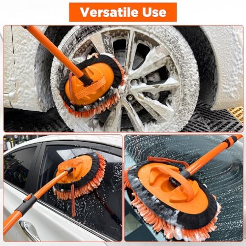 Tool Daily Short Pressure Washer Gun with Foam Cannon, Car Wash Brush - Image 5