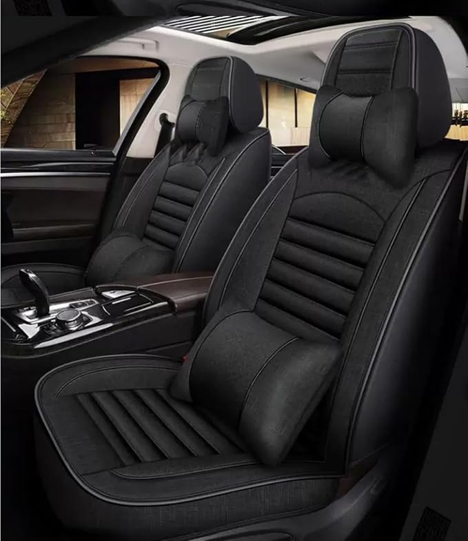 for car seat Covers Non-Slip （E.g, for Tesl,for Mercedes-Benz,for BMW,for Audi, for Ford, for Honda, for Nissan,for Toyota,for Chevrolet,for Jeep.. (Black (line)) - Image 5