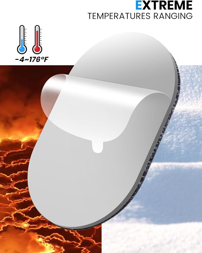 2.83" X 1.77" 2 Pack Single-Sided 3M VHB Adhesive Pad with Loop Strip | Sticker Pad Replacement, Only Compatible with eSamcore #253 Magsafe Car Mount Detachable - Image 2