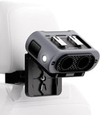 Socool Portable Car Fan Rechargeable Battery Opearated, Clip on Car Seat Headrest 360 Rotatable, 5-Speed Backseat Fans for Baby Rear Facing Cooling with Dual Air Outlets for SUV RV Truck by Socoolfancoolinhand