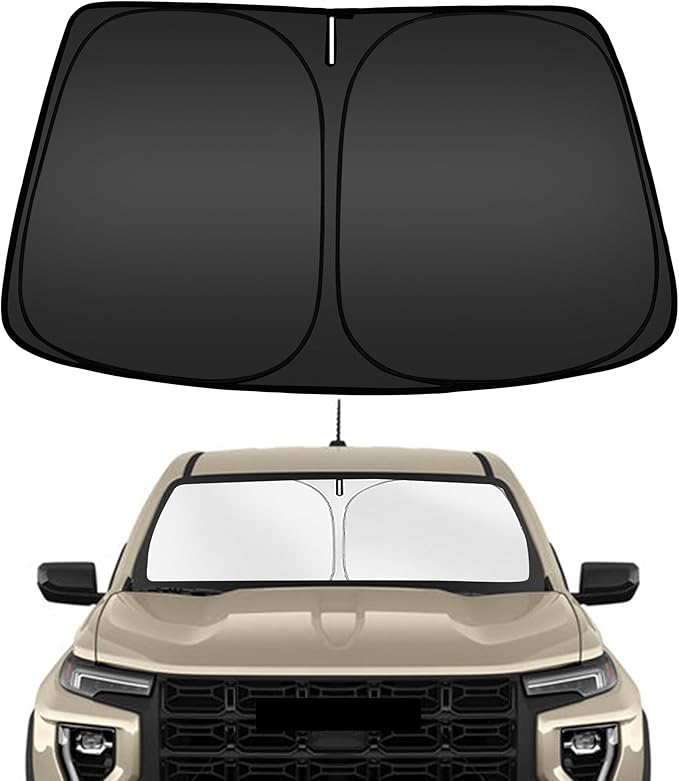 ARISMOTOR Windshield Sun Shade for GMC Canyon 2023-2026 | Custom Fit, Foldable, Front Window Sunshade Sun Visor Protector, Block UV Rays, Keep Car Cooler by ARISMOTOR