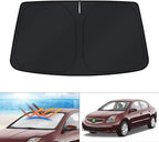 KUST Windshield Sun Shade for Nissan Sentra 2007-2012 Accessories Custom Fit Sunshade Foldable Window Sun Visor Protector Blocks UV Rays Keep Your Car Cooler by KUST