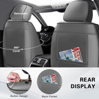 Fit for Toyota Corolla Cross Seat Covers 2022-2026,Premium Leather, 360° Full Protection, Thick Padding & Memory Foam, Waterproof & Stain-Resistant Car Seat Cover Front Set (2 Seat,Gray&Black) - Image 3
