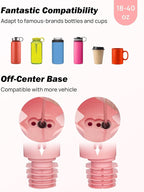 JOYTUTUS Cup Holder Phone Mount for Car, Car Cellphone Large Adapter Long Arm with 360 Degree Rotation, Compatible iPhone, Samsung & All Smartphones,Pink,1 Pack - Image 5