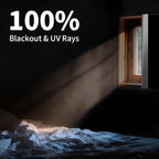BKSAI 100% Blackout Window Cover, Portable Magnetic Black Out Curtains for Window, Black Out Shades No Drill Cuttable Blackout Blinds for Bedroom, RV, Nursery, Media Room, 79x57 inch, 2Pack - Image 2