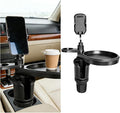Car Cup Holder Tray, 4-in-1 Vehicle Drink Holder Expander Adapter with Phone Holder & Food Tray Table, Auto Center Console Cupholder Eating Table Organizer, Universal Fit (Carbon Fiber) by Unknown