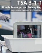 2 Pcs Clear Makup Bag Set, Clear Cosmetic Bags with Zipper Waterproof Small Travel Cosmetic Case Cute Make Up Pouch Mini Car Essentials for Women Travel Car Organizer - Image 3