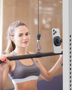APPS2Car Gym Magnetic Phone Holder, Aluminum Alloy Base & Ball Joint, Black | 360° Adjustable Dual Magnet Phone Mount for MagSafe, Attach to Metal Surface, Gym Accessories for Workout Recording - Image 7