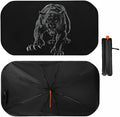 Aggressive Black Panther Car Windshield Sun Shade Foldable Umbrella Auto Sunshade for Car Truck SUV-Blocks Sun Visor Protector-Keeps Your Vehicle Cool by Foruidea