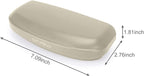 MOSISO Car Visor Sunglasses Case, ABS Eyeglasses Holder Protective Box | Universal Automotive Clip Eyewear Hard Shell Storage Organizer with Magnetic Closure and Double Card Clamp, Beige - Image 6