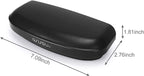 MOSISO Car Visor Sunglasses Case, ABS Eyeglasses Holder Protective Box | Universal Automotive Clip Eyewear Hard Shell Storage Organizer with Magnetic Closure and Double Card Clamp, Piano Black - Image 6