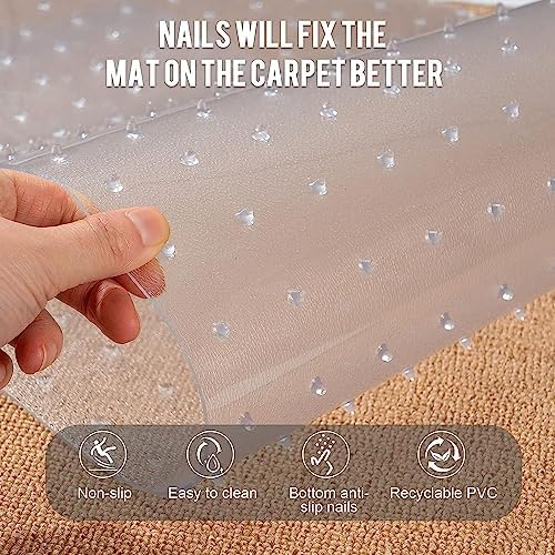 Uross Carpet Protector for Pets - Cat Scratch Guard Mat, Anti Scratch Under Door Guard, Easy to Cut Plastic, 3.6FT - Image 6