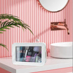 Clear Makeup Bag, White Travel Makeup Pouch Toiletry Bag for Women Waterproof Small Cosmetic Bag Case Small Make Up Bag with Zipper Car Organizer Car Essentials for Women Men - Image 4