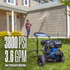 Westinghouse WPX3800 Gas Pressure Washer, 3800 PSI and 3.6 GPM, Onboard Soap Tank, Spray Gun and Wand, 5 Nozzle Set, for Cars/Fences/Driveways/Homes/Patios/Furniture, Black - Image 2