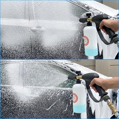 JOEJET Pressure Washer Gun with Foam Cannon, 1/4" Quick Connect, 1 Liter - Image 4
