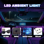 2PCS USB LED Car Interior Atmosphere Lamp, Portable Mini Vehicle Ambient Lighting Kit, Plug-in USB Interface Automotive Night Light Decor Accessories, Universal Fit - Image 3