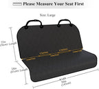VIVAGLORY Dog Seat Cover Pet Seat Protector, Large, Black | Backseat Cover for Car Suv & Truck, Back Rear Backseat Bench Protector - Image 6