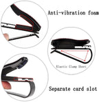2PCS Bling Rhinestone Car Sun Visor Glasses Holders W/Anti-Scratch Sponge | Car Decoration for Women Girls,Ticket Card Clip Visor Organizer,Universal Rhinestone Auto Accessories - Image 4