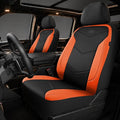 Skechers Memory Foam Seat Covers,Leather Car Seat Covers, Ultimate Comfort & Support Front Seat Covers Airbag Compatible, Automotive Universal Fit Most for SUVs, Vans, Sedans, Cars, Trucks,Orange by Unknown