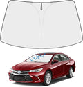 Proadsy Custom Fit 2013-2017 Toyota Camry Windshield Sun Shade, Blocks Heat | 240T Heat Shield, Drops Temp 54°F, Blocks 99% UV, Prevents Dashboard Cracking, Summer Parking & Beach Trips, Easy Twist-Fold by Proadsy