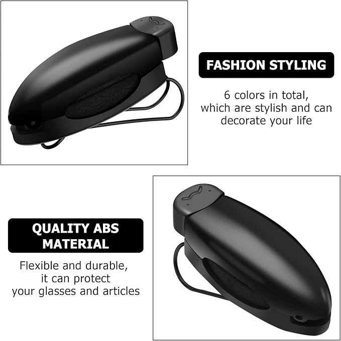 Tallew 6 Pack Sunglass Holder for Car Visor Clip Car Sunglasses Holder Clips Ticket Card Clip Visor Accessories - Image 3