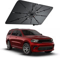 Windshield Sun Shade for Dodge Durango 2000–2026, Foldable Umbrella Sunshade with 100% UV Block, Multi-Layer Heat Insulation, Reinforced 10-Rib Frame, Keeps Car Cooler, Summer Car Accessory by Amadaw