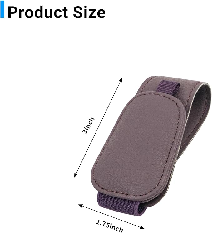 Yuoyar 2 Packs Magnetic Sunglass Holder for Car Visor (Purple) | Magnetic Interior Car Accessories - Image 7