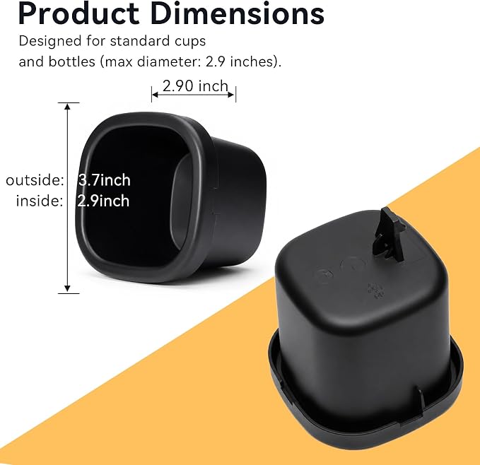 1-Pack Replacement Cup Holder Set for Graco Extend2Fit 2-in-1 Car Seat, Injection-Molded Car Seat Replacement Parts - Image 2