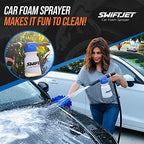 SwiftJet Car Wash Foam Gun + Wash Mitt - Works with Any Soap & Garden Hose - Image 4