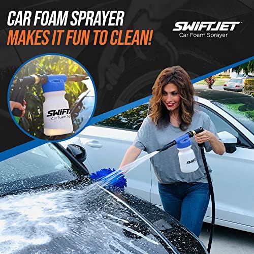 SwiftJet Car Wash Foam Gun + Wash Mitt - Works with Any Soap & Garden Hose - Image 4
